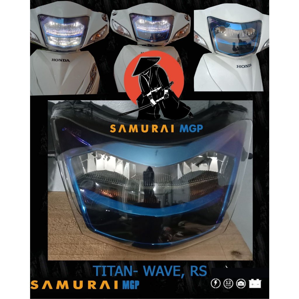 Đèn pha led 2 tầng Wave A S chính hãng - Samurai JP
