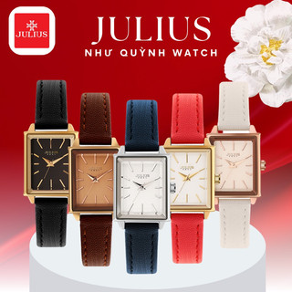 Đồng hồ nữ julius hàn quốc dây da ja-787 .