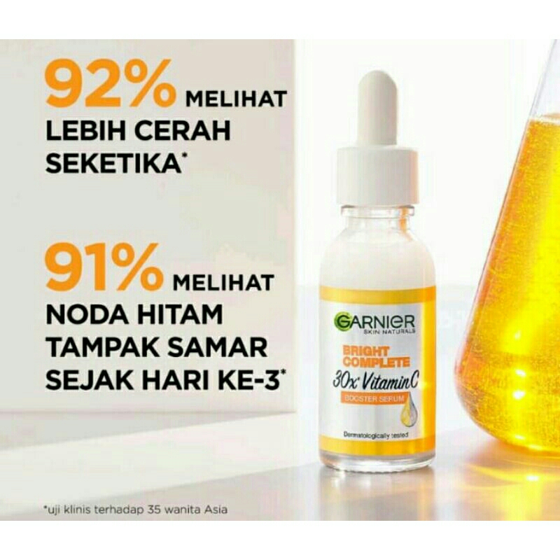 Dưỡng chất ban ngày làm sáng da  Garnier Bright Comple Booster Serum 30ml