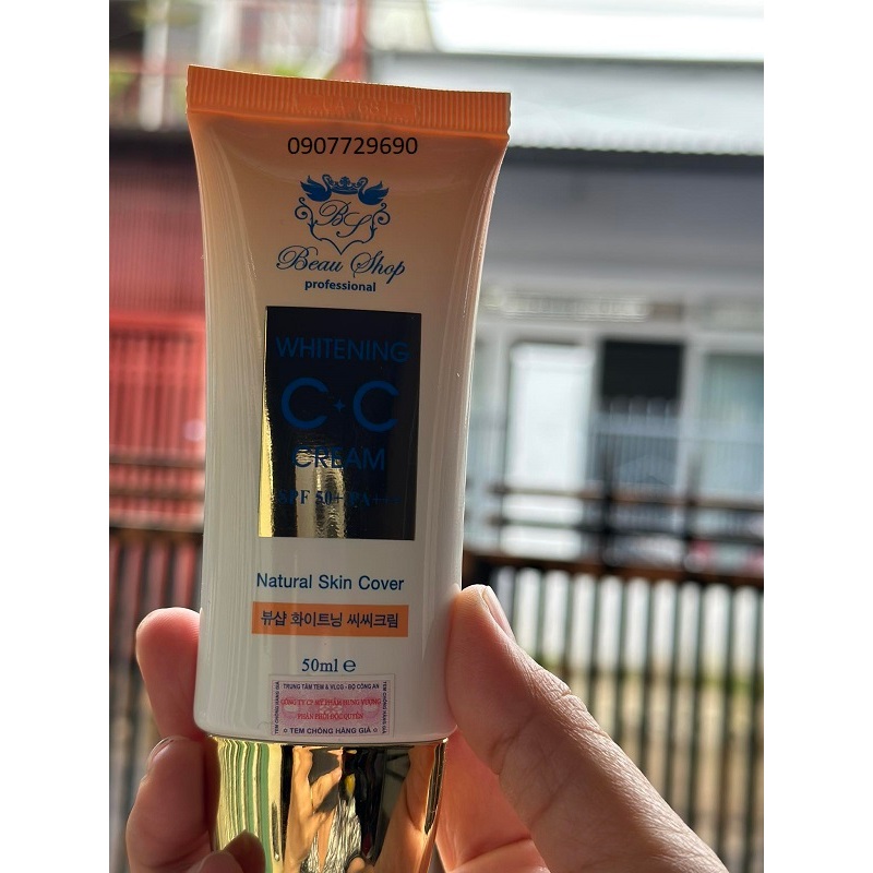 Kem CC cream whitening beau shop 50ml spf50/pa+++ hàn quốc