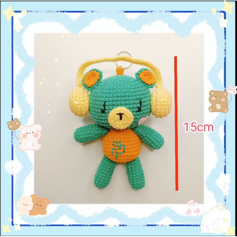 Móc khóa len handmade linh vật couple GMM
