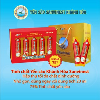 75% Tinh chất yến sào Khánh Hòa Sanvinest, hấp thụ tối đa dưỡng chất, dễ dàng sử dụng 503QT20