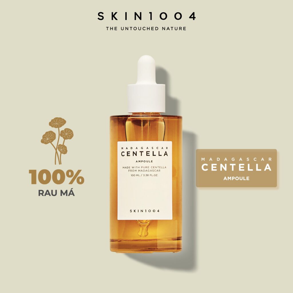 Serum Centella Rau Má Giảm Mụn, Phục Hồi Da Skin1004 Madagascar Centella Asiatica 100 Ampoule 100ml