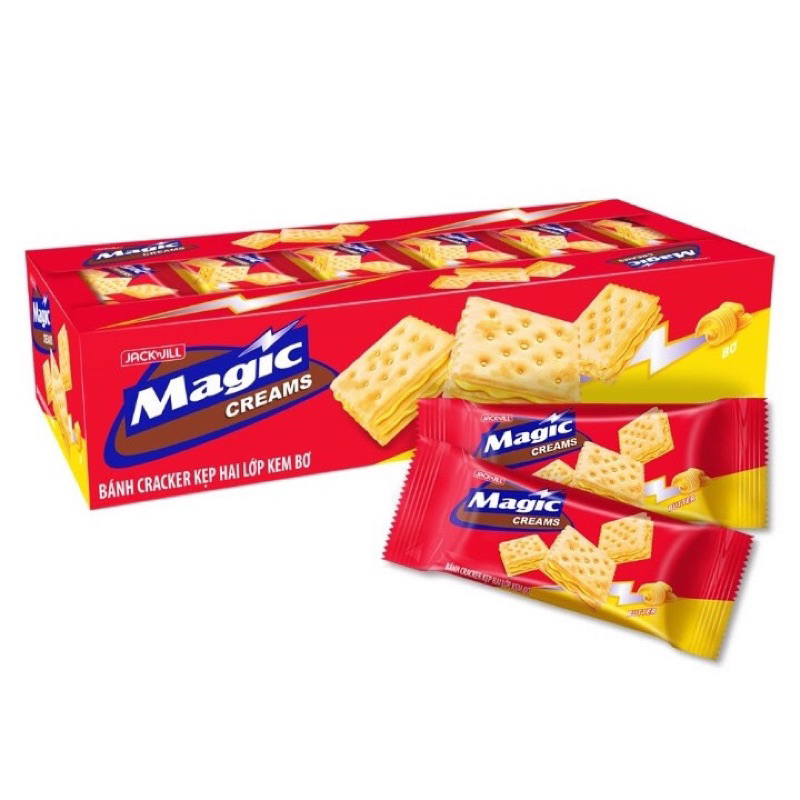 Bánh Magic Cracker Siêu Giòn Kem Bơ (Hộp 20 gói)