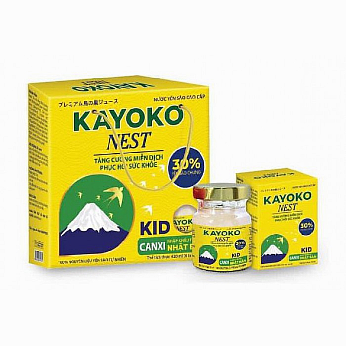 Yến Sào Kayoko Nest Kid 30% Yến Bố Sung Dinh Dưỡng, Phục Hồi Sức Khỏe Cho Bé