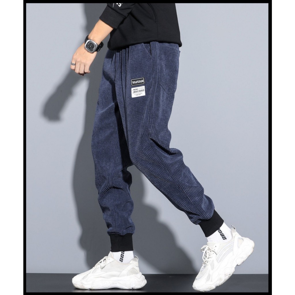 Quần jogger nhung tăm thể thao co giãn 4 chiều trẻ trung năng động