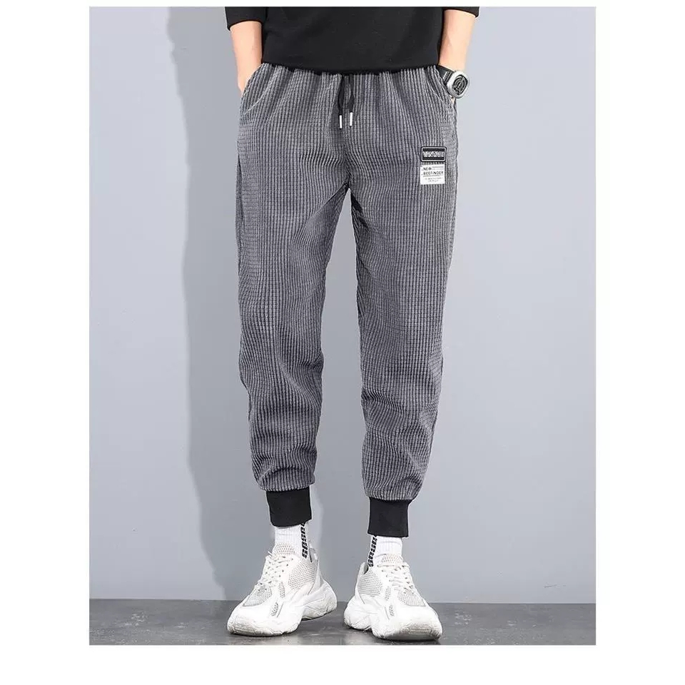 Quần jogger nhung tăm thể thao co giãn 4 chiều trẻ trung năng động