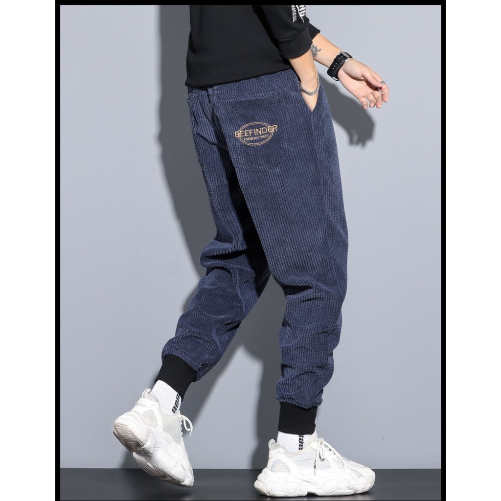 Quần jogger nhung tăm thể thao co giãn 4 chiều trẻ trung năng động