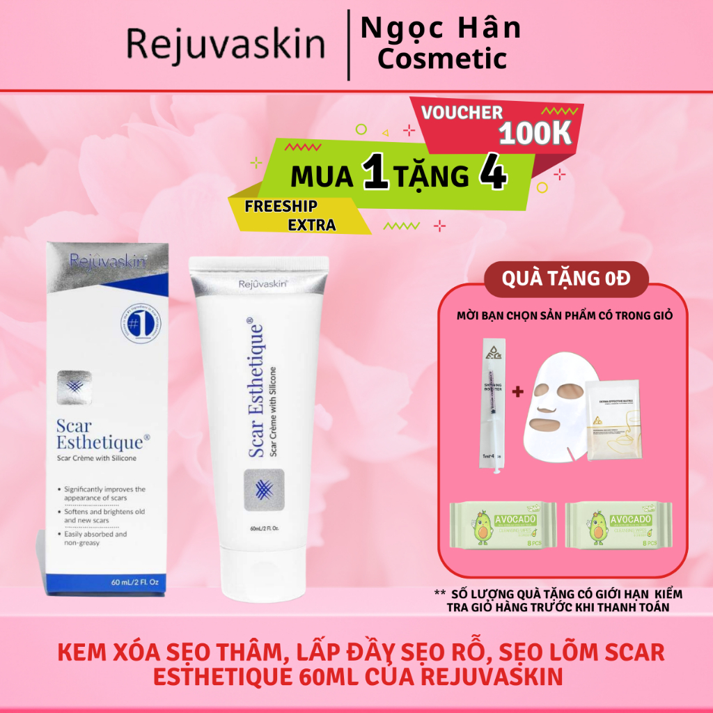 Kem xóa Sẹo Thâm, lấp đầy Sẹo Rỗ, Sẹo Lõm Scar Esthetique 60ml của Rejuvaskin - ngochan cosmetics