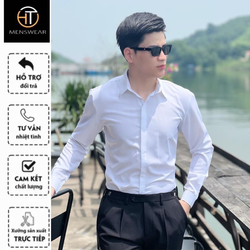 SƠ MI DẤU CÚC TRƠN UNISEX FORM HÀN THIẾT KẾ HTMEN 10 MÀU
