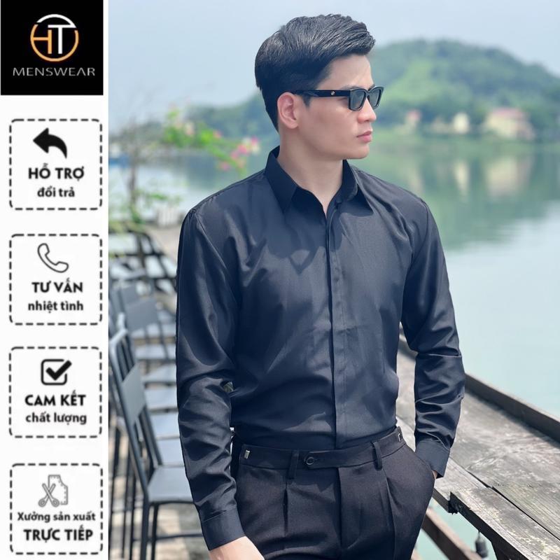 SƠ MI DẤU CÚC TRƠN UNISEX FORM HÀN THIẾT KẾ HTMEN 10 MÀU