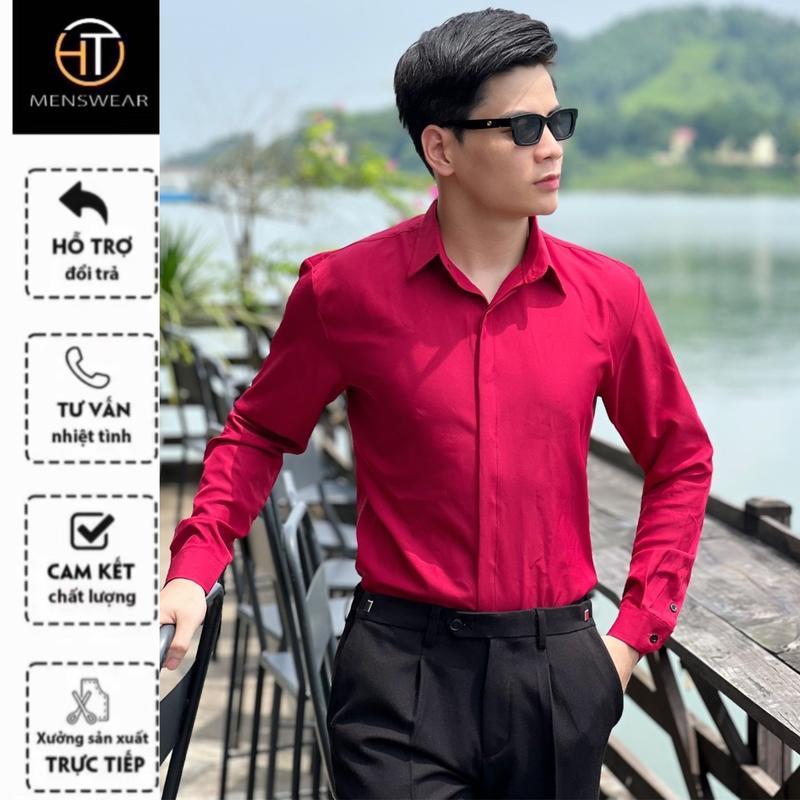SƠ MI DẤU CÚC TRƠN UNISEX FORM HÀN THIẾT KẾ HTMEN 10 MÀU