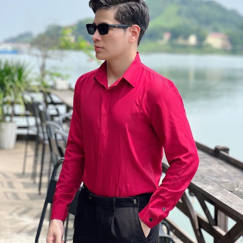 SƠ MI DẤU CÚC TRƠN UNISEX FORM HÀN THIẾT KẾ HTMEN 10 MÀU