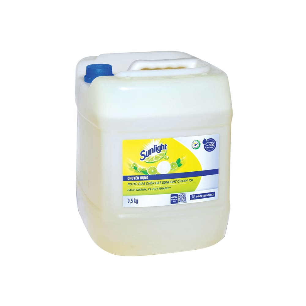 Nước rửa chén chuyên dụng Sunlight 9.5kg - Can lớn tiêt kiệm