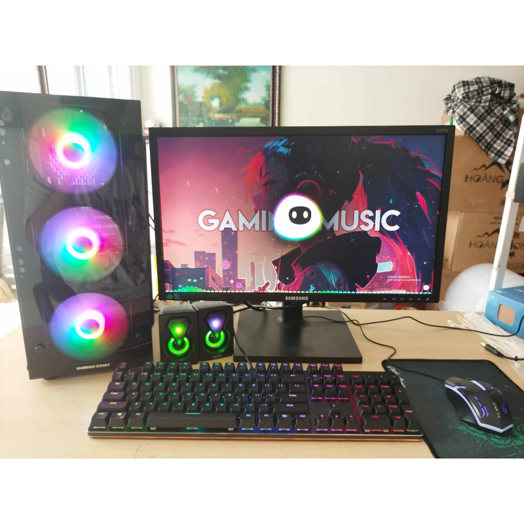 Màn Hình Máy Tính HNQ 20", 22" ,24" inch Độ Phân Giải Full HD 1920 x 1080 Chơi Game - Thiết Kế Đồ Họa Chính Hãng