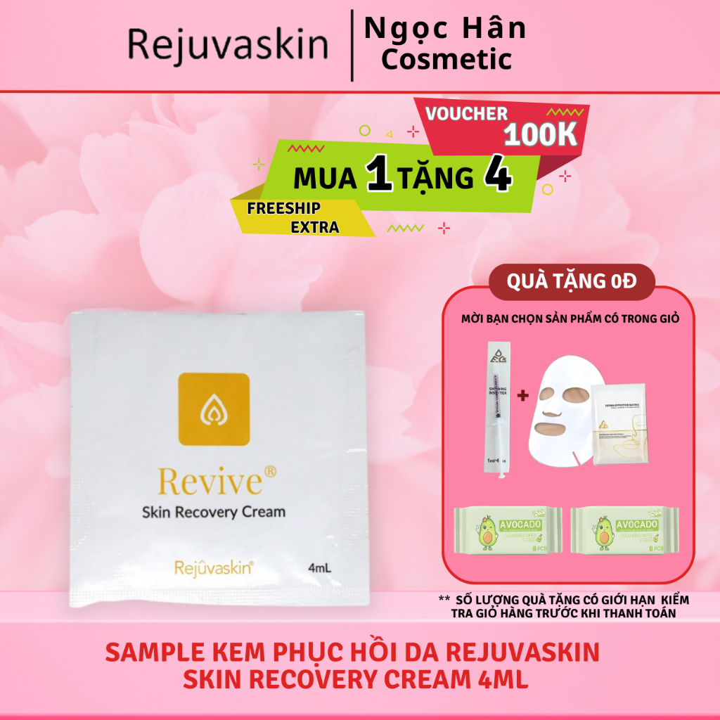 Sample kem phục hồi da Rejuvaskin Skin Recovery Cream 4ml - Ngochan Cosmetics