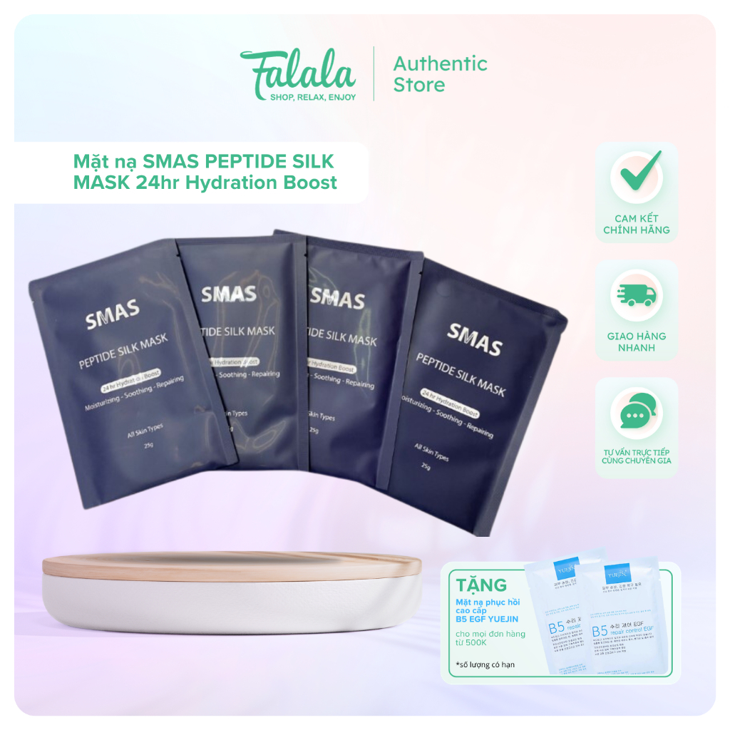 Mặt nạ SMAS PEPTIDE SILK MASK 24hr Hydration Boost