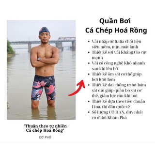 Quần Bơi Phong Thuỷ - Tứ Linh Thần Thuỷ - Cá Chép Hóa Rồng (Bơi Chạy Kết Hợp)
