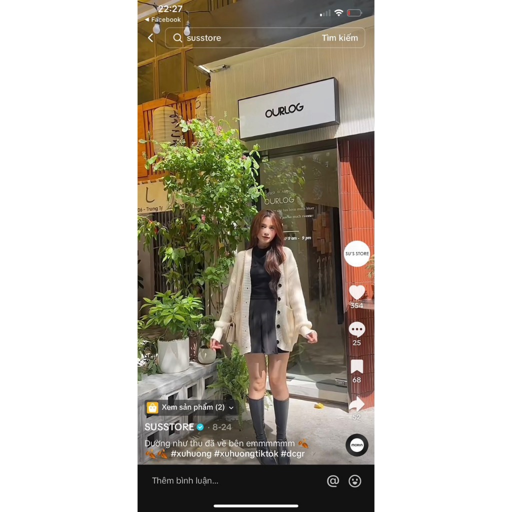 Áo Cadigan Len Trơn