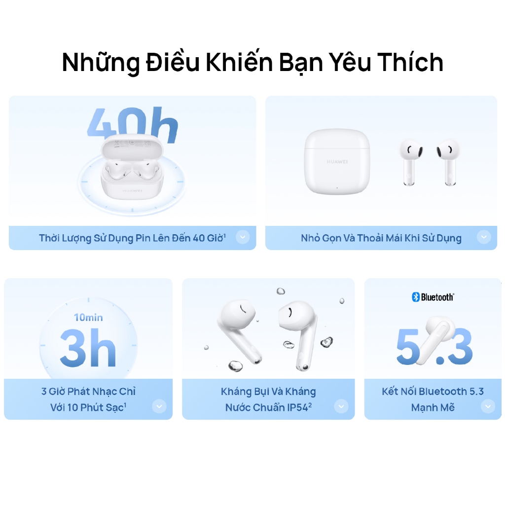Tai nghe Buetooth 5.3 Huawei Freebuds SE 2 - Hàng chính hãng