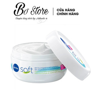 [NỘI ĐỊA ĐỨC] Kem dưỡng ẩm Nivea Soft Đức, dưỡng ẩm bảo vệ da không bị khô nẻ, 200ml