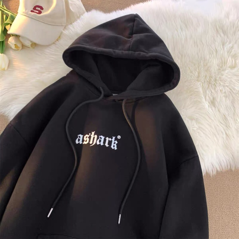 [ Rẻ vô địch ] Áo hoodie form rộng tay bồng mũ hai lớp - ashark