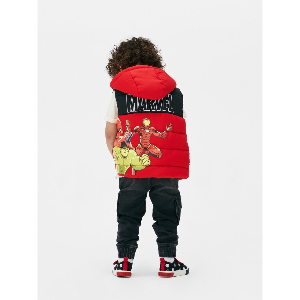 Áo gile phao Mar vel siêu nhân đỏ