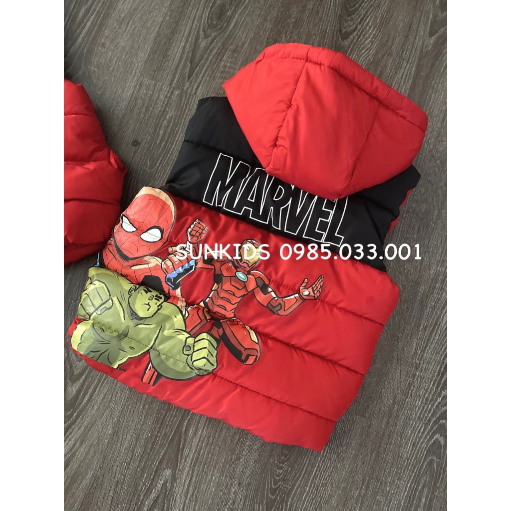 Áo gile phao Mar vel siêu nhân đỏ