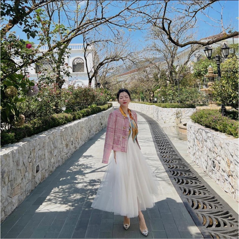 Cv1062 Chân váy xoè lưới