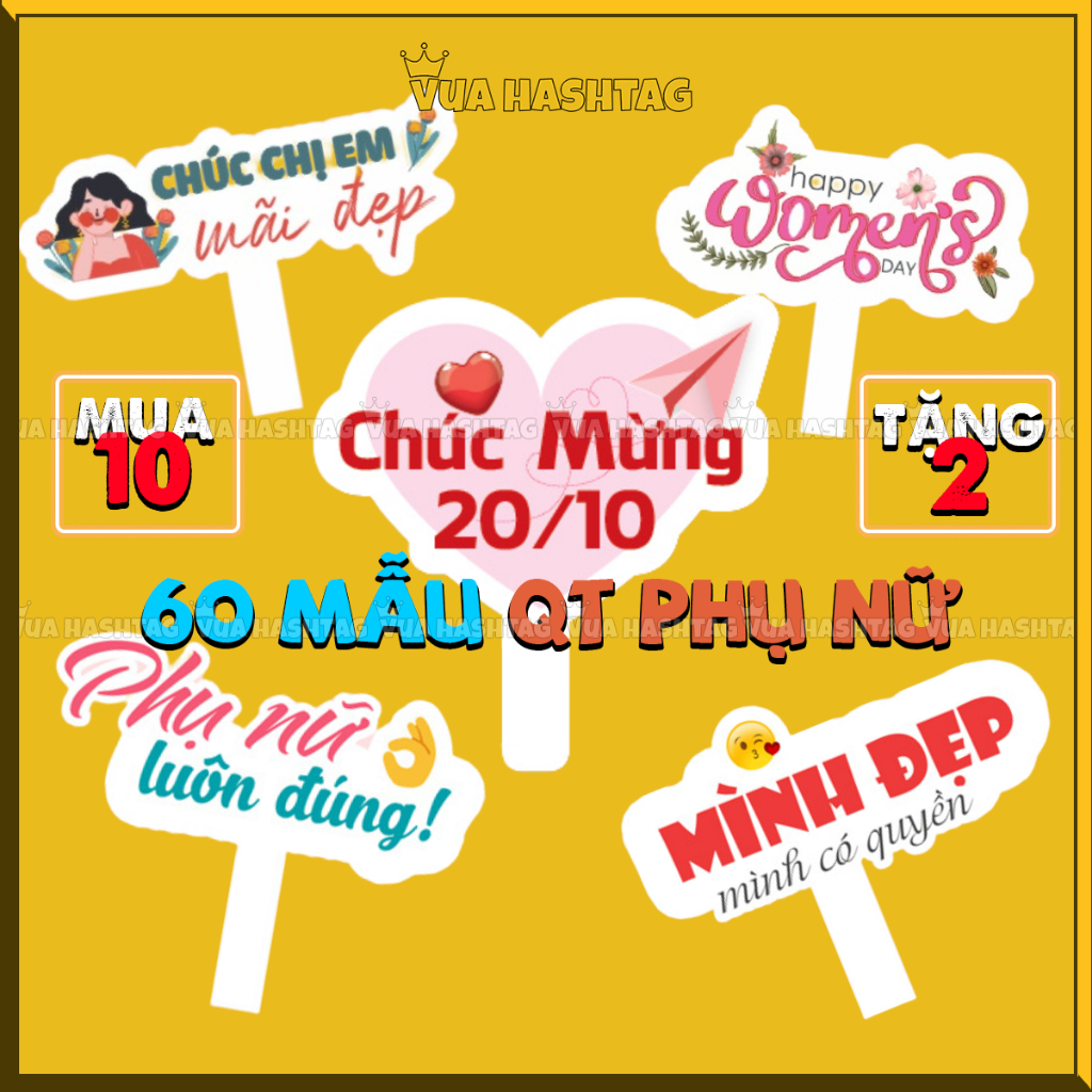 Hashtag 20/10 giá tốt, hastag chào mưng ngày 20/10 quốc tế phụ nữ - vuahashtag