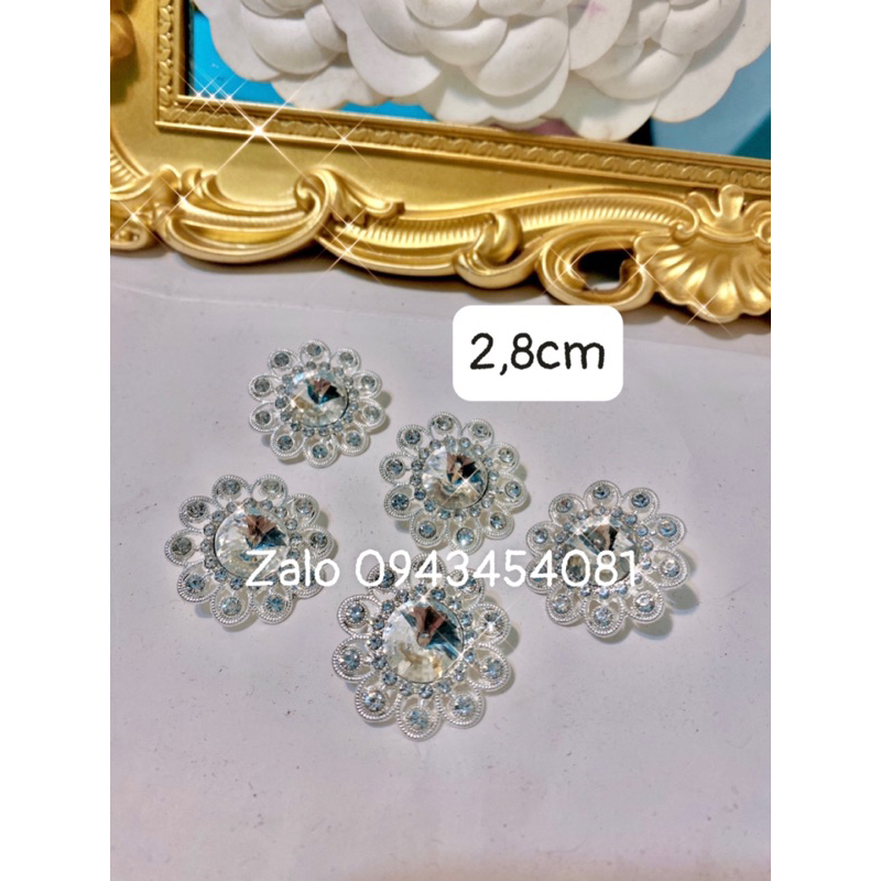Cúc áo đá có chân khausize 2,8cm đá siêu sáng