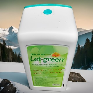 Hộp nhựa đựng giấy ăn Let-Green. #giayan