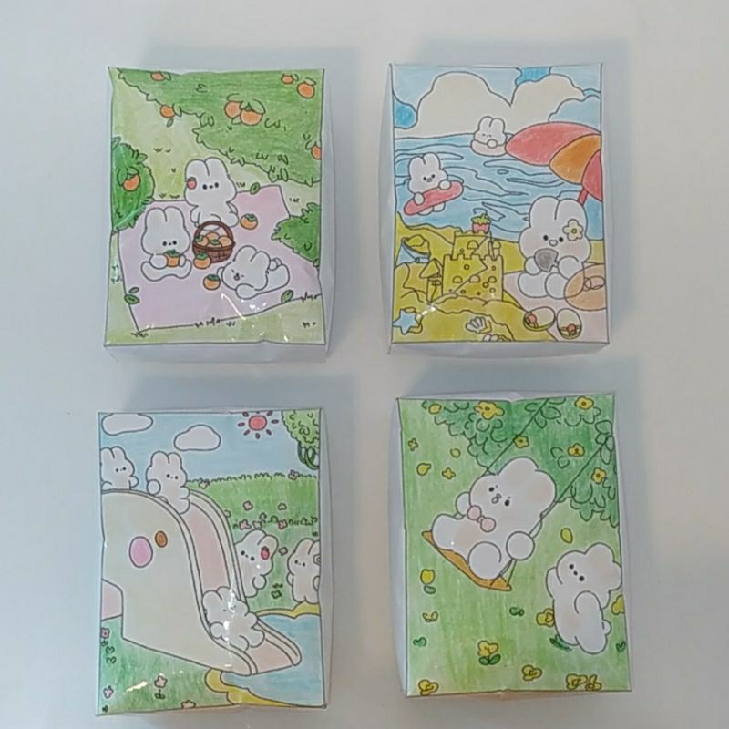 Squishy giấy hình thỏ cute siêu slow