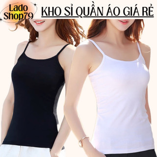 Áo 2 dây nữ siêu mịn cotton co giãn 4 chiều ôm body chất đẹp