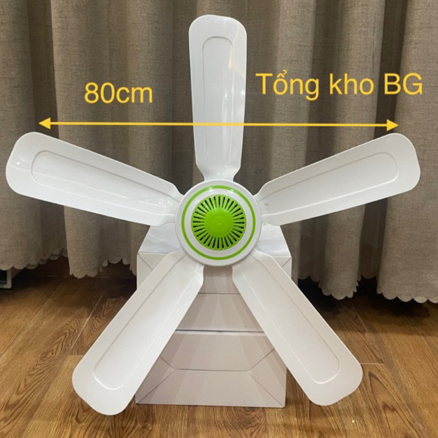 Quạt trần mini 5 cánh 1060 chuẩn Tổng kho BG - đường kính quay 80cm - quạt điện mini