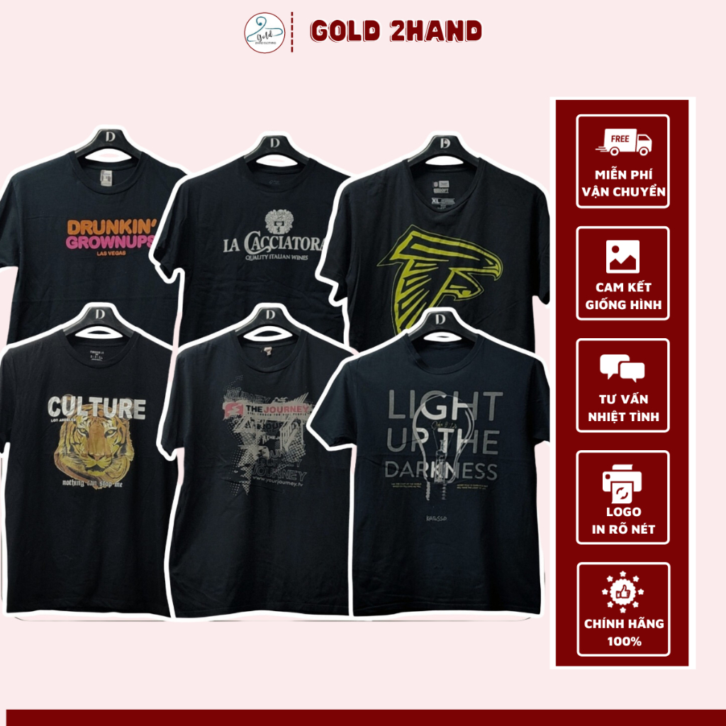 Áo thun 2hand COTTON  dày dặn thoáng mát, Áo thun 2hand Mỹ cond 9