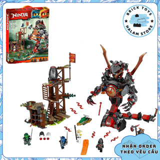[Tặng kèm mini chuẩn] Đồ chơi lắp ráp Ninjago LELE 20583 Time Mech - Mô hình Robot rắn thời gian