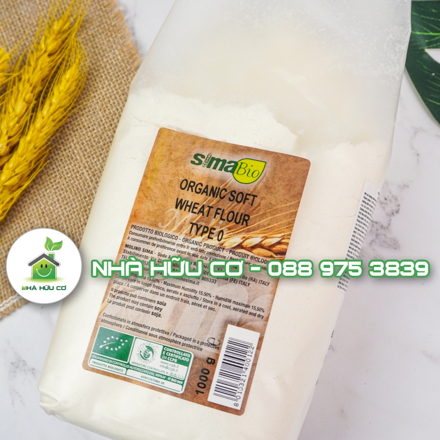 SIMA BIO - Bột mì nguyên cám/đa dụng/bột làm bánh mì hữu cơ SIMA BIO - Date: 11/2024 - Nhà hữu cơ