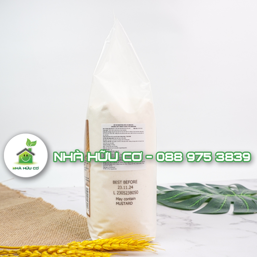 SIMA BIO - Bột mì nguyên cám/đa dụng/bột làm bánh mì hữu cơ SIMA BIO - Date: 11/2024 - Nhà hữu cơ