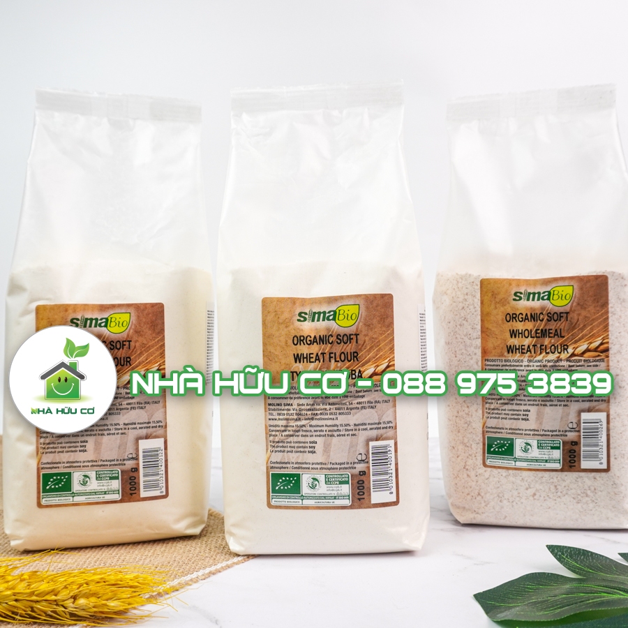 SIMA BIO - Bột mì nguyên cám/đa dụng/bột làm bánh mì hữu cơ SIMA BIO - Date: 11/2024 - Nhà hữu cơ