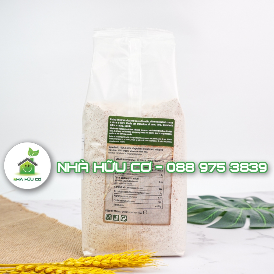 SIMA BIO - Bột mì nguyên cám/đa dụng/bột làm bánh mì hữu cơ SIMA BIO - Date: 11/2024 - Nhà hữu cơ