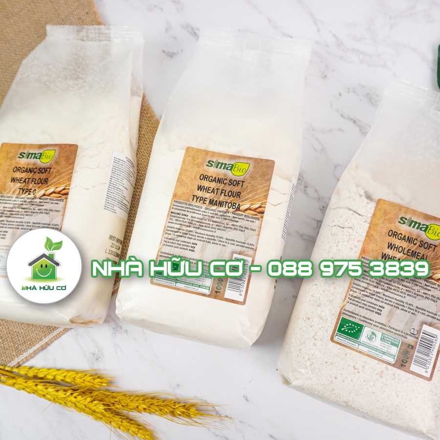 SIMA BIO - Bột mì nguyên cám/đa dụng/bột làm bánh mì hữu cơ SIMA BIO - Date: 11/2024 - Nhà hữu cơ