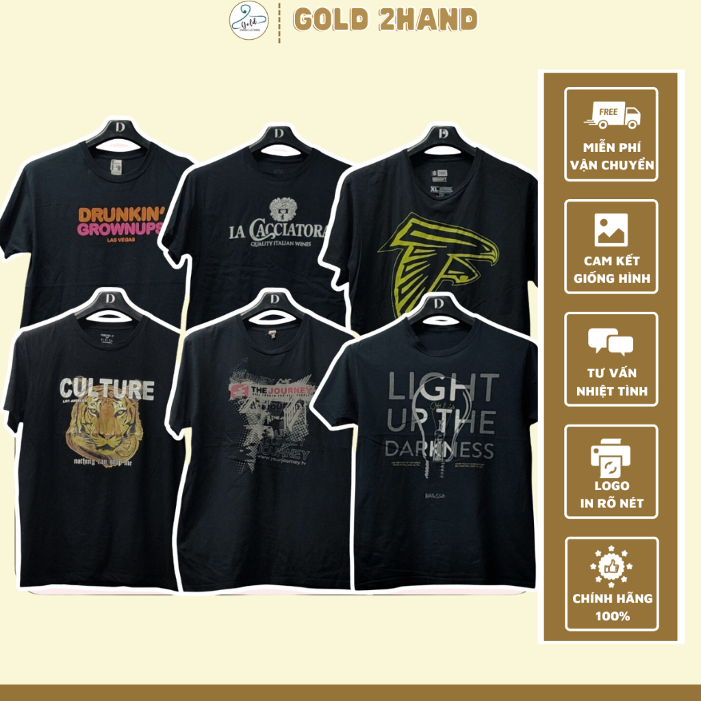 Áo thun 2hand COTTON  dày dặn thoáng mát, Áo thun 2hand Mỹ cond 9