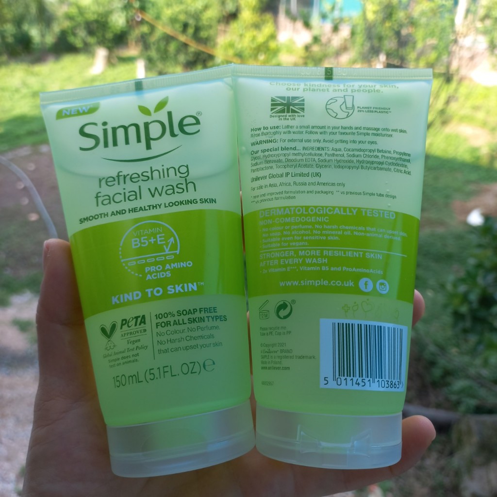 Sữa Rửa Mặt SIMPLE sữa rửa mặt dịu nhẹ simple