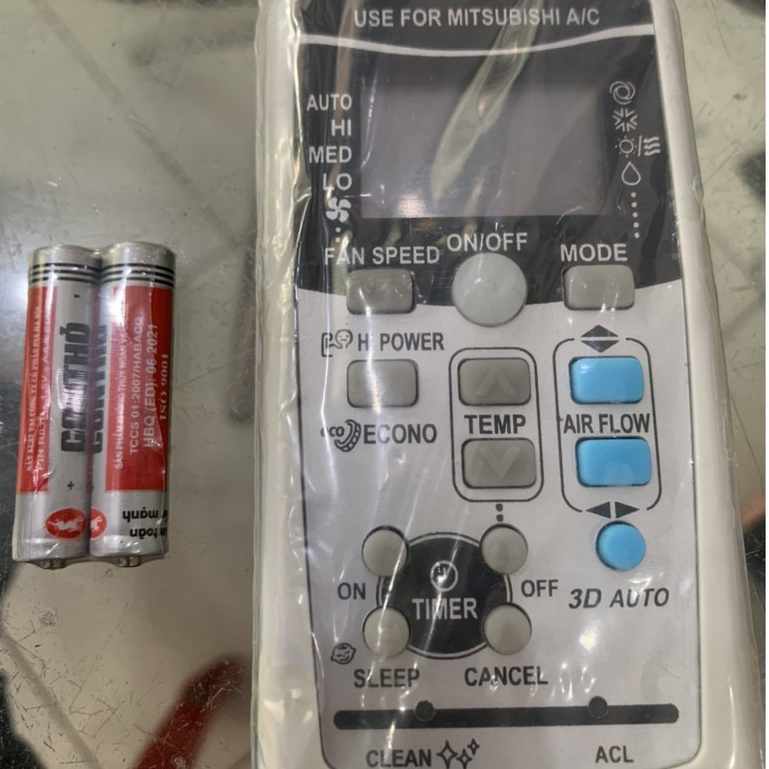 Điều khiển điều hoà mitsubishi 3d