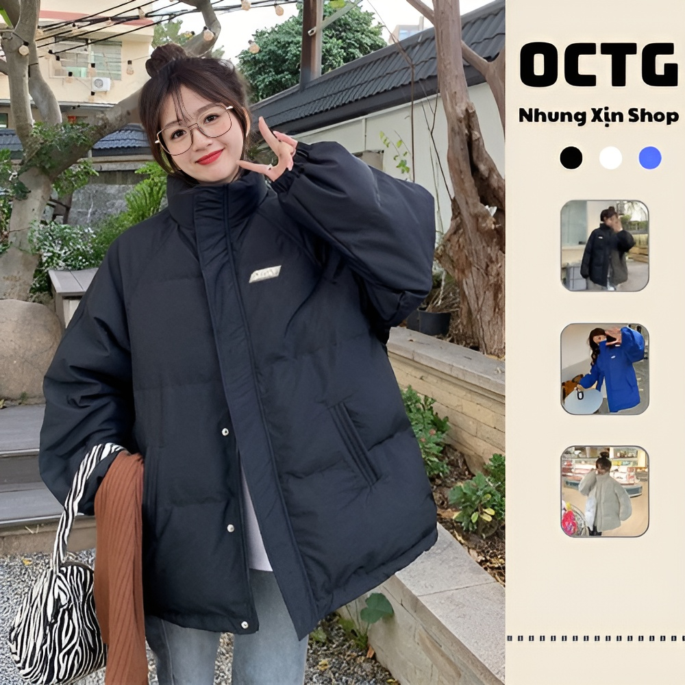 Áo khoác phao béo unisex nam nữ GOODBOY/CANTEEN form rộng rãi thiết kế mới mùa đông