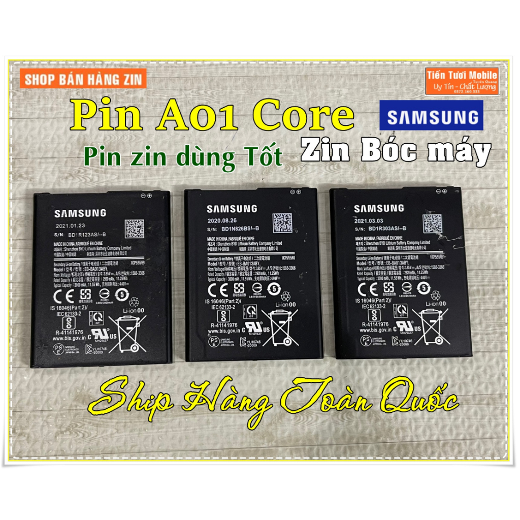 Pin A01 Core Sam Sung