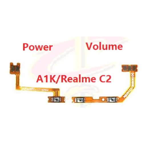 Cáp Nguồn ,Volum Realme C2/A1k dùng chung