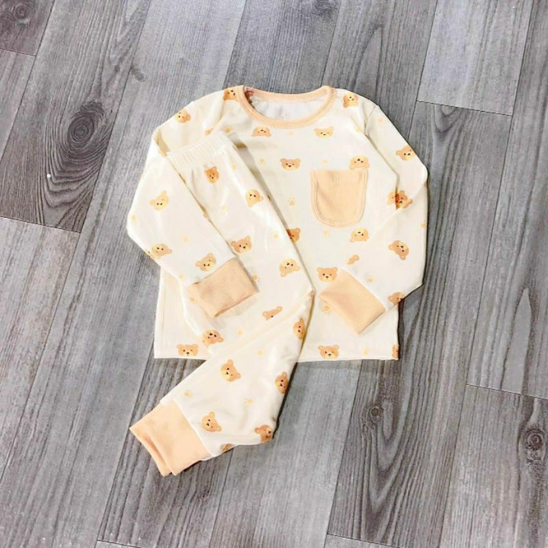 Bộ Dài Tay Cho Bé Trai Bé Gái  Chất Thun Lạnh Cao Cấp Co Giãn Thấm Hút Mồ Hôi Tốt