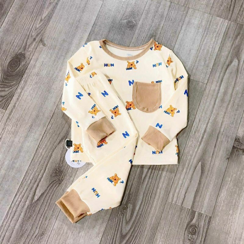 Bộ Dài Tay Cho Bé Trai Bé Gái  Chất Thun Lạnh Cao Cấp Co Giãn Thấm Hút Mồ Hôi Tốt